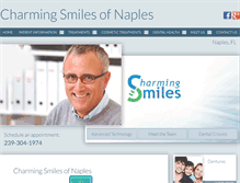 Tablet Screenshot of charmingsmilesofnaples.com